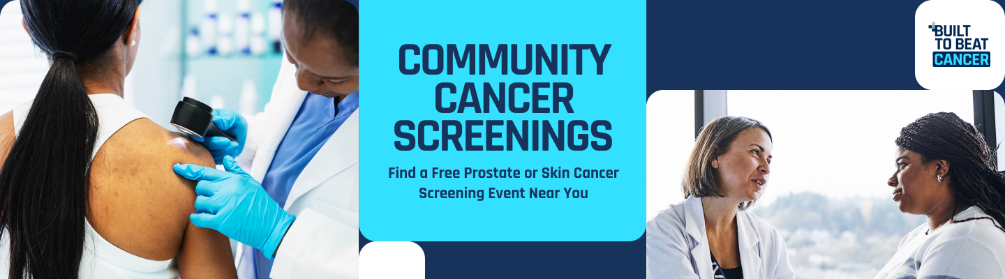 community cancer screening banner