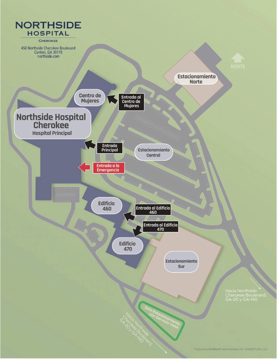 Cherokee Map Spanish