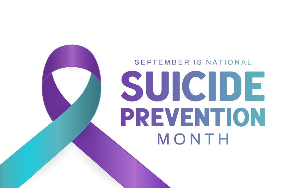 National Suicide Prevention Month banner, poster, card, September. Vector - stock illustration